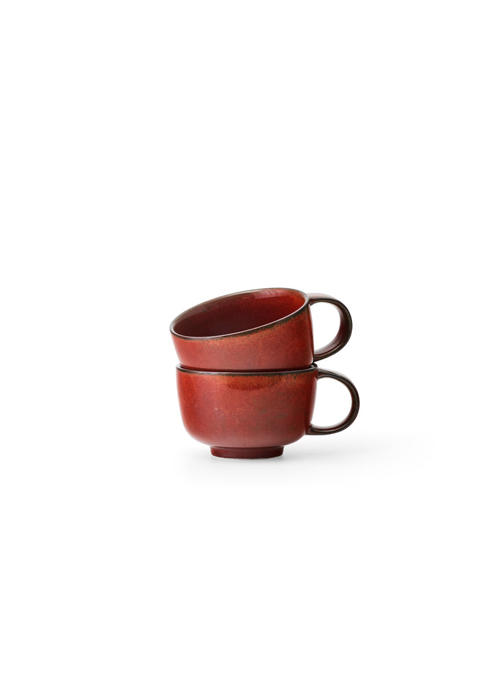 Menu | New Norm Cup with Handle | 250ml | Red Glazed | 2pcs