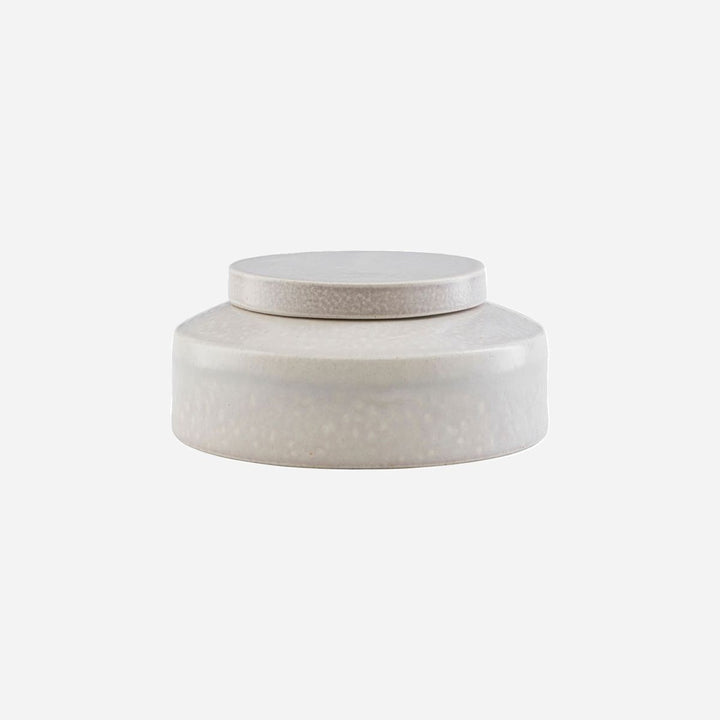 House Doctor | Kala Storage Pot with Lid | Light Grey