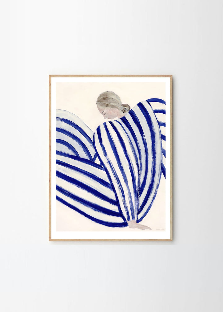 Sofia Lind | Blue Stripe at Concorde | 50 x 70cm