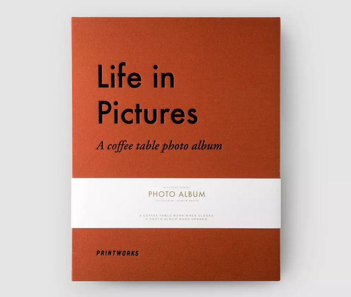 Printworks | Life In Pictures | Coffee Table Photo Album | Terracotta