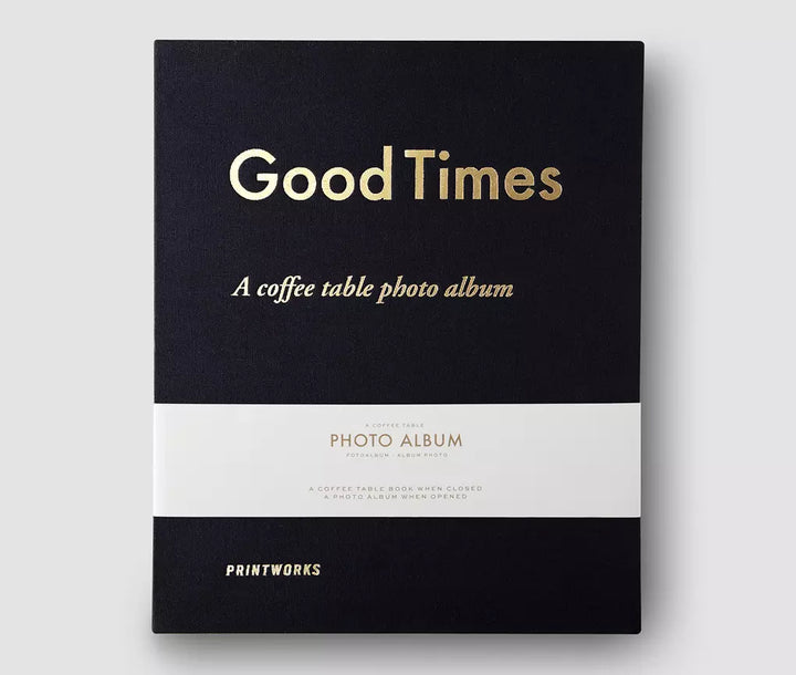 Printworks | Good Times | Coffee Table Photo Album | Black